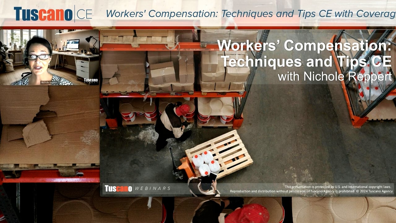 Workers' Compensation Success: Techniques and Tips for Insurance Agents CE w/ product review